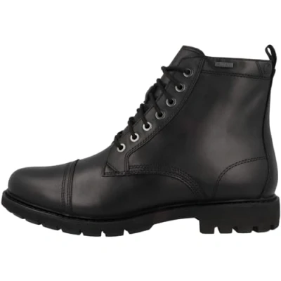 Image of Clarks Laceup ankle boots, Men&#039;s, Size: 9, Black wlined lea Leather
