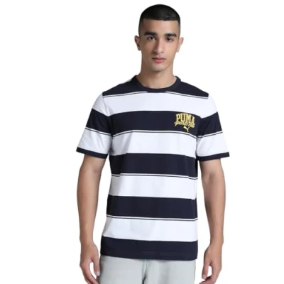 Image of PUMA Unisex Class Stripe AOP Tee Tees (Pack of 1)