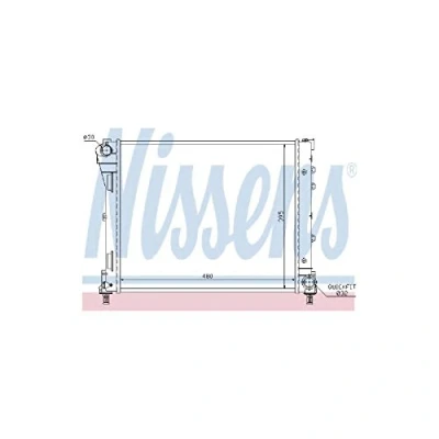 Image of Radiator, engine cooling NISSENS 61935