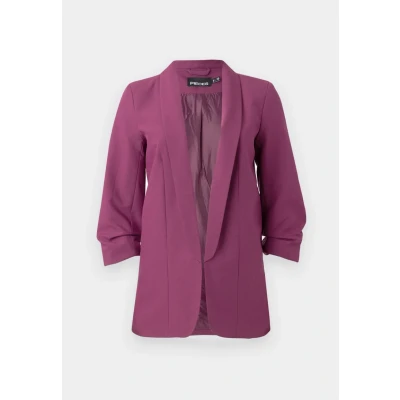 Image of Pieces Pcbosella 3/4 Blazer, Women&#039;s, Size: Large, Grape wine