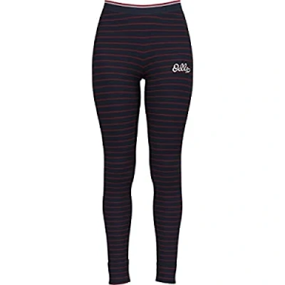 Image of Odlo Women&#039;s Active Warm Originals Eco_159281 Functional Long Pants with Stripe Print