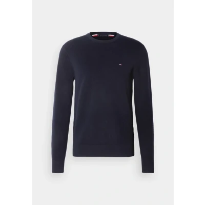 Image of Tommy Hilfiger Essential Structure CREW NECK Jumper, Men&#039;s, Size: XS, Desert sky