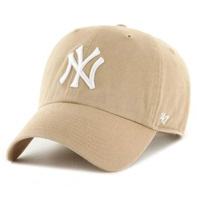 Image of &#039;47 MLB NEW YORK Yankees Clean UP Unisex Cap, Size: One Size, Khaki