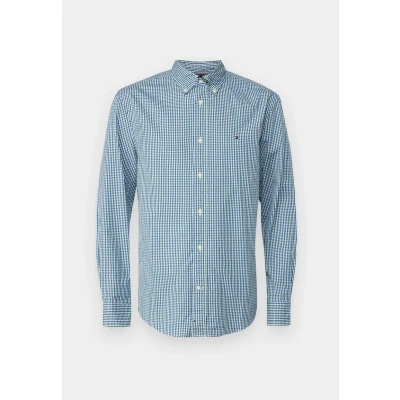 Image of Tommy Hilfiger FLEX Gingham Shirt Shirt, Men&#039;s, Size: XS, Nouveau green