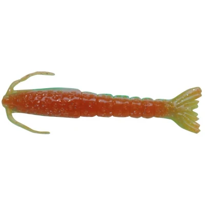 Image of Berkley Gulp! Saltwater Shrimp 4in Creature Bait (4 pieces) Nuclear Chicken Shad