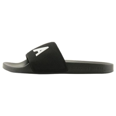 Image of Armani Exchange MARE Mules, Men&#039;s, Size: 10.5, Black Synthetics