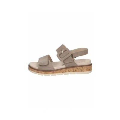 Image of Caprice Platform sandals, Women&#039;s, Size: 5, Taupe suede Leather