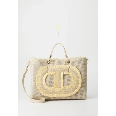 Image of Twinset Shoulder Bag 251TD8170 Straw, Hay
