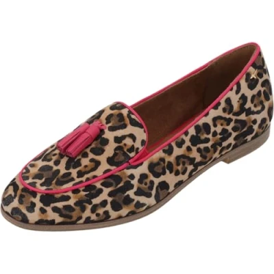 Image of Tamaris Slipper Damen Elegant Blockabsatz, Leopard Comb, 4 UK