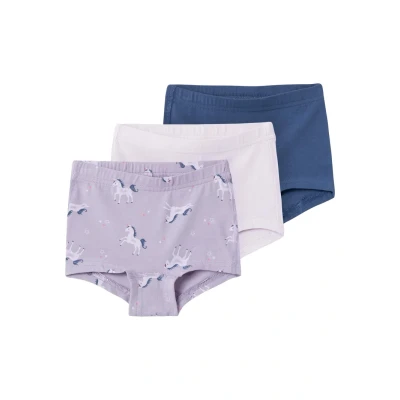 Image of Name it Nmftights Unicorn 3 PACK Pants for kids, Size: 1 1.5y, Lavender aura