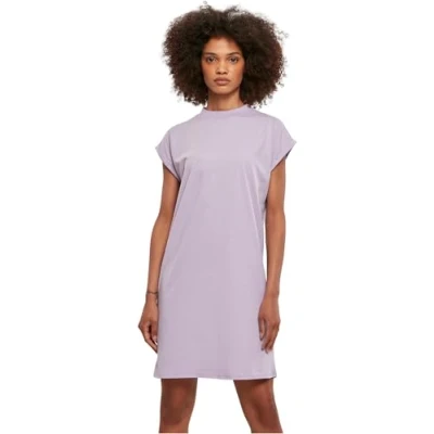 Image of Urban Classics Turtle Extended Shoulder Jersey dress, Women&#039;s, Size: XXL, Lilac
