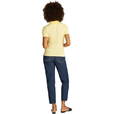 Image of Tommy Hilfiger Polo shirt citronella/ecru, Women&#039;s, Size: Medium, Citronella/ecru