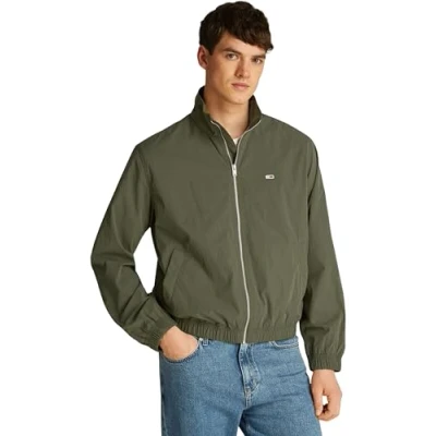 Image of Tommy Jeans Essential Jacket Summer jacket, Men&#039;s, Size: 46, Fatigue green