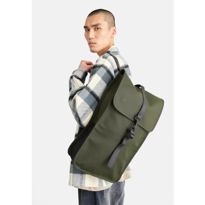 Image of Rains Backpack Unisex Rucksack, Size: One Size, Green