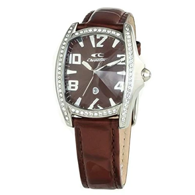 Image of Chronotech Women&#039;s Quartz Analog Watch with Leather strap CT7988LS 63, multicoloured, 35 MM,