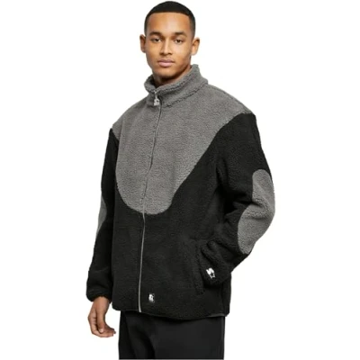 Image of Starter Sherpa Fleece jacket, Men&#039;s, Size: Medium, Black asphalt