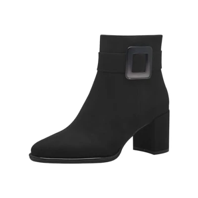 Image of Marco Tozzi Classic ankle boots, Women&#039;s, Size: 7, Black comb Textile