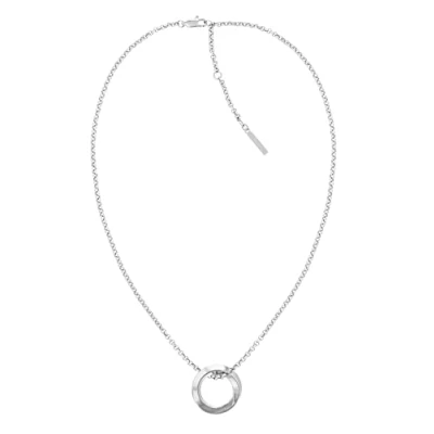 Image of Calvin Klein SS Necklace, Women&#039;s, Size: One Size, Grey