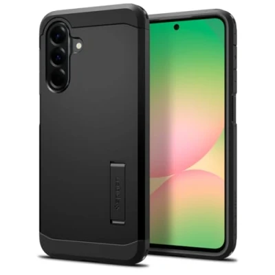 Image of Spigen Tough Armor Case [Solid Stand] Compatible with Samsung Galaxy A56 5G Black