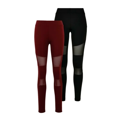 Image of Urban Classics 2 PACK Leggings Trousers, Women&#039;s, Size: Small, Black+port