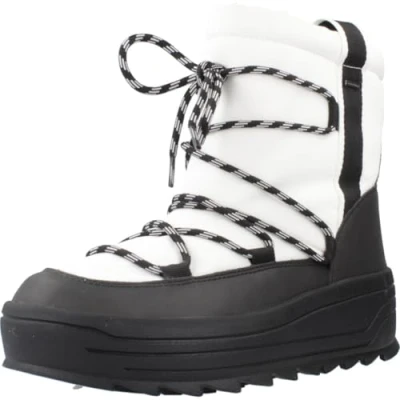 Image of Geox Women&#039;s D Milleiny B ABX a Ankle Boot, White Black, 4 UK