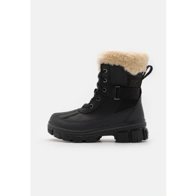 Image of Sorel Torino V PARC Winter boots, Women&#039;s, Size: 4, Black/sea salt Leather and textile