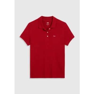 Image of Levi&#039;s Men&#039;s Slim Housemark Polo Shirt, Scarlet Smile, XS