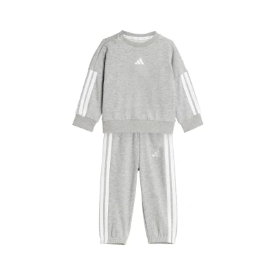Image of adidas Performance Tracksuit Medium grey heather clear pink for kids, Size: 2 3y,