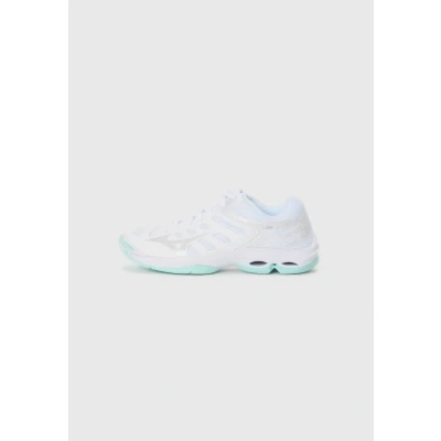 Image of Mizuno WAVE VOLTAGE 2 Volleyball Shoes White/Blue Tint Women Size 8
