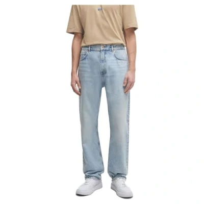 Image of HUGO NATE Relaxed fit jeans, Men&#039;s, Size: 29x32, Turquoise