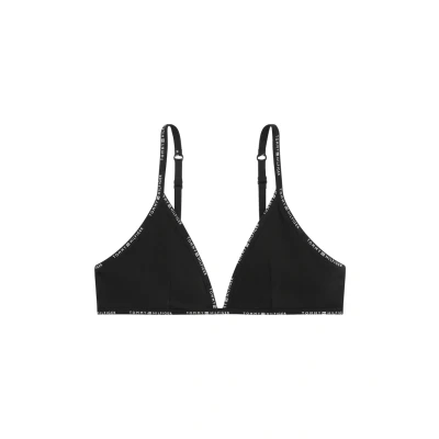 Image of Tommy Hilfiger Everyday Triangle bra, Women&#039;s, Size: 14 16, Black