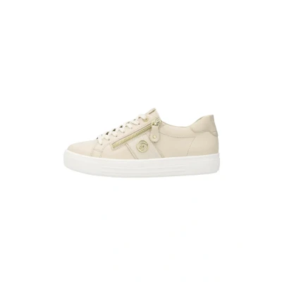 Image of Remonte Womens D0919 Loose Insert Low Top Trainers, Beige Kombi 60, 39 EU