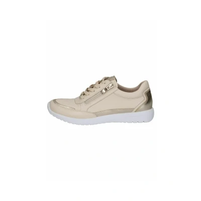 Image of Caprice Trainers, Women&#039;s, Size: 8, Cream gold shoes