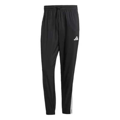 Image of adidas Sportswear Essential Three Stripes Tracksuit bottoms, Men&#039;s, Size: XS, Black/white