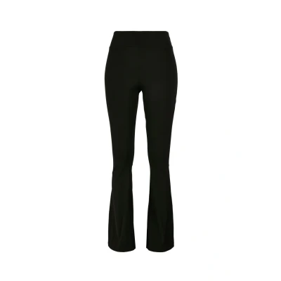 Image of Urban Classics Women&#039;s Ladies Recycled High Waist Flared Leggings, Black, 5XL