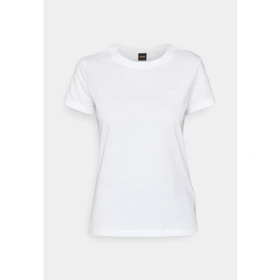 Image of BOSS Esogo Basic Tshirt, Women&#039;s, Size: Large, White