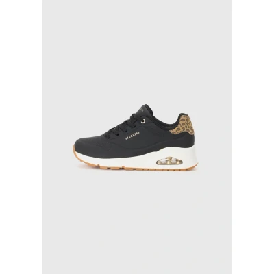 Image of Skechers Women&#039;s Uno Jungle Nite Sneaker, Black, 4 UK