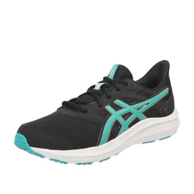 Image of Asics JOLT 4 GS Unisex Road running shoes for kids, Size: 3, Black/wave teal Textile/synthetics