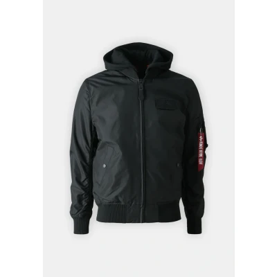 Image of Alpha Industries MA1 TT HOOD Bomber Jacket black, Men&#039;s, Size: Small, Black