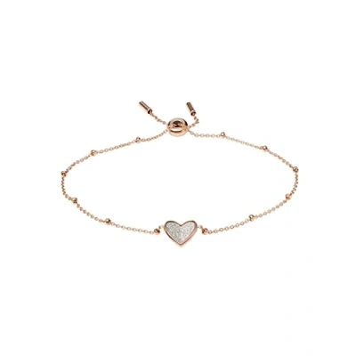 Image of Fossil Vintage Glitz Bracelet Rose goldcoloured, Women&#039;s, Size: One Size, gold coloured