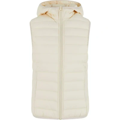 Image of Urban Classics Ultra Puffer Waistcoat, Women&#039;s, Size: Large, Whitesand