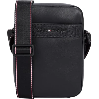 Image of Tommy Hilfiger CORP MINI Reporter Across body bag, Men&#039;s, Size: One Size, Black