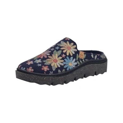 Image of Josef Seibel Carmaux.01 Women&#039;s Slippers, Width G (Normal), Interchangeable Footbed, Ocean Multi, 42 EU
