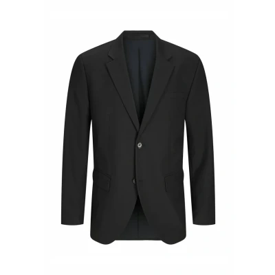 Image of Jack &amp; Jones Premium Einreihiger Jprbushwick Normal Geschnitten Blazer jacket, Men&#039;s, Size: 36R, Black onyx