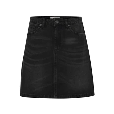 Image of ICHI Aline skirt, Women&#039;s, Size: 12, Washed black