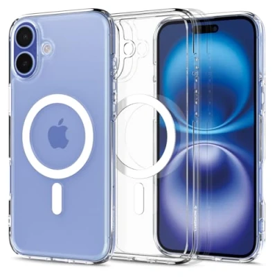 Image of Spigen Ultra Hybrid Magfit TPU Back Cover Transparent Apple iPhone 16 Plus