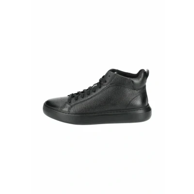 Image of Geox Hightop trainers, Men&#039;s, Size: 10, Black c Leather and textile