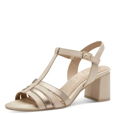 Image of Tamaris Sandals, Women&#039;s, Size: 5, Ivory comb Leather/synthetics