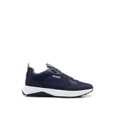 Image of HUGO KANE Trainers, Size: 2.5, Dark blue five Synthetics/textile