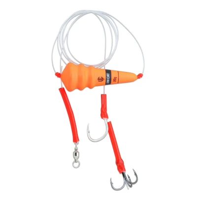 Image of Uni Cat Baitfish GT 41 Comb Catfish rig 3/0 + 9/0 (48,4kg) (200cm) Predator